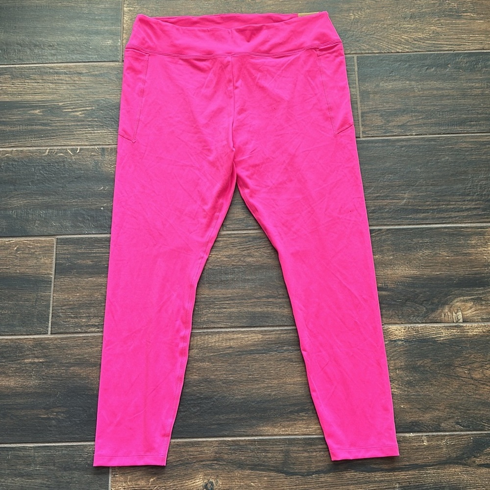 💖 Victoria’s Secret PINK High Waist Full Length Ruched V Leggings 3-pocket